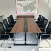 Bàn họp chân sắt U giá rẻ gỗ công nghiệp KZ2412
