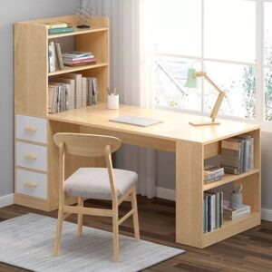 Bàn làm việc kèm giá sách tại nhà – BLVKZ25