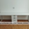 Bàn IKEA Full Trắng 1 hộc Tủ 240x60cm