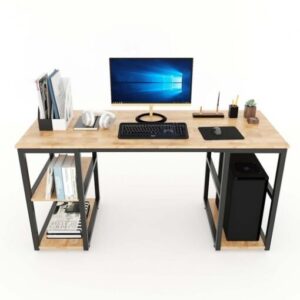 Bàn Khung Sắt Liền Giá 2 Bên KZ-7112