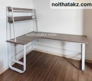Bàn Làm Việc Chữ L Kèm Kệ BLV-090
