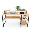 Bàn Liền Giá Trang Trí Gỗ Cao Su KZ-7123