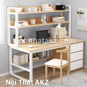 Bàn làm việc gỗ MFC phủ mêlamine KZ004