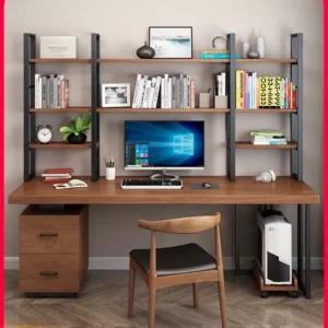Bàn làm việc kết hợp tủ tài liệu và kệ sách KZ146
