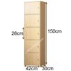 TỦ LOCKER GỖ 1 CỘT 5 NGĂN -LKG 14