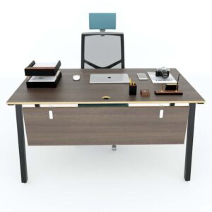 Bàn làm việc 140x80cm gỗ Plywood hệ PLY chân lắp ráp HBPL006