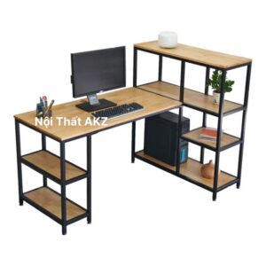 Bàn máy tính liền khung kệ để đồ, để máy in KZ80