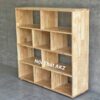 Kệ sách 4 tầng 100x30x100cm gỗ cao su KSKZ02