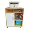 Tủ hồ sơ văn phòng có bánh xe di động gỗ cao su TCN68038