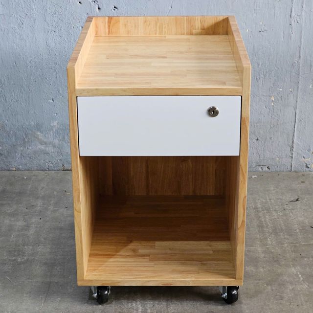 Tủ cá nhân nhỏ 1 ngăn kéo 40x50x55cm gỗ cao su TCN68066-