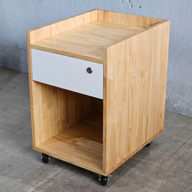 Tủ cá nhân nhỏ 1 ngăn kéo 40x50x55cm gỗ cao su TCN68066-3