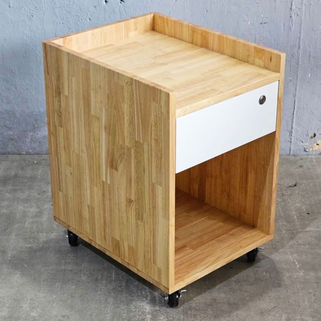 Tủ cá nhân nhỏ 1 ngăn kéo 40x50x55cm gỗ cao su TCN68066