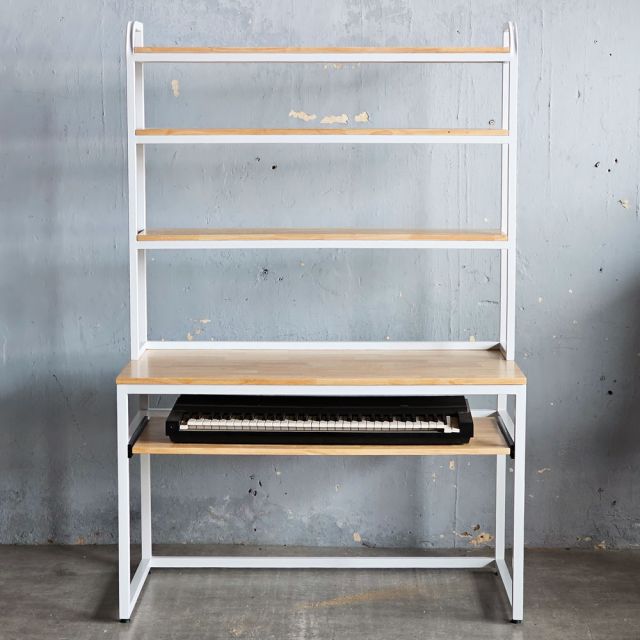 Bàn làm việc có khay đàn 120x60x180cm gỗ cao su FD68088-2