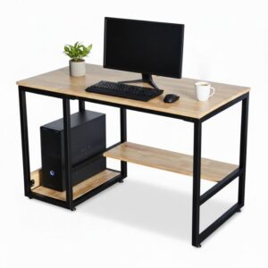 Bàn làm việc có ngăn kệ để CPU 120x60cm gỗ cao su COD68066