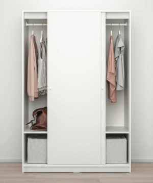 Tủ quần áo gỗ công nghiệp 2 cánh lùa đơn giản giá rẻ