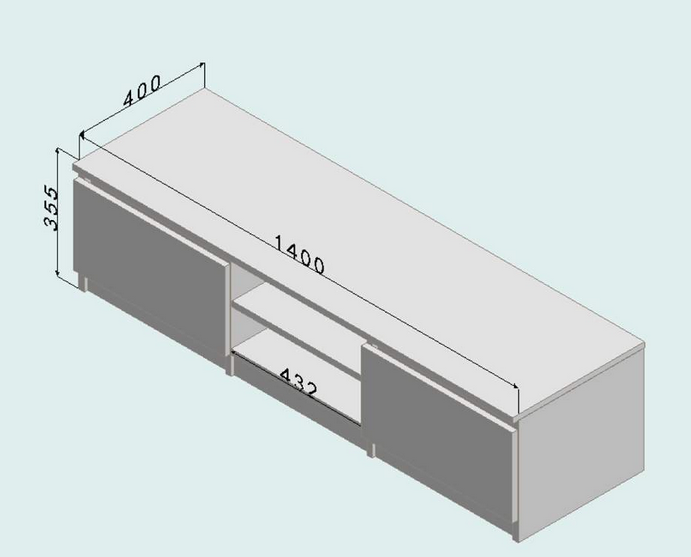 Kệ Tivi Gỗ MDF Nhiều Ngăn Để Sàn Hiện Đại TKTV39-1