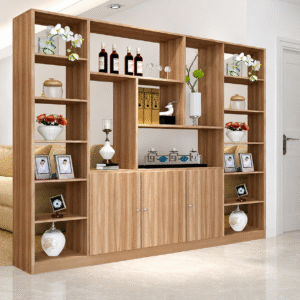 Tủ Kệ Vách Ngăn Gỗ MDF Trang Trí Phòng Khách KSG55