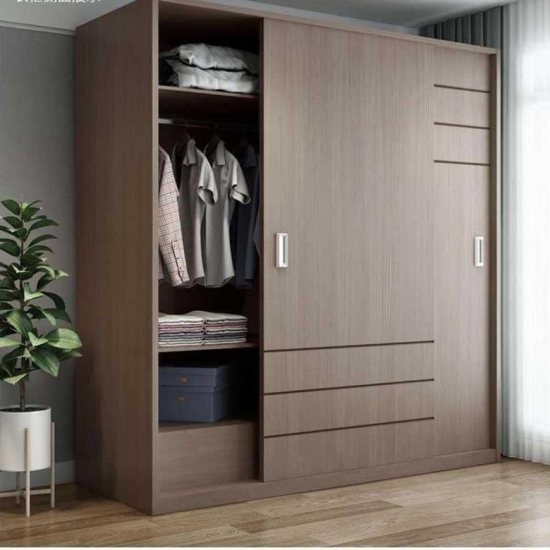 Tủ quần áo gỗ công nghiệp MDF 2 cánh lùa A02-