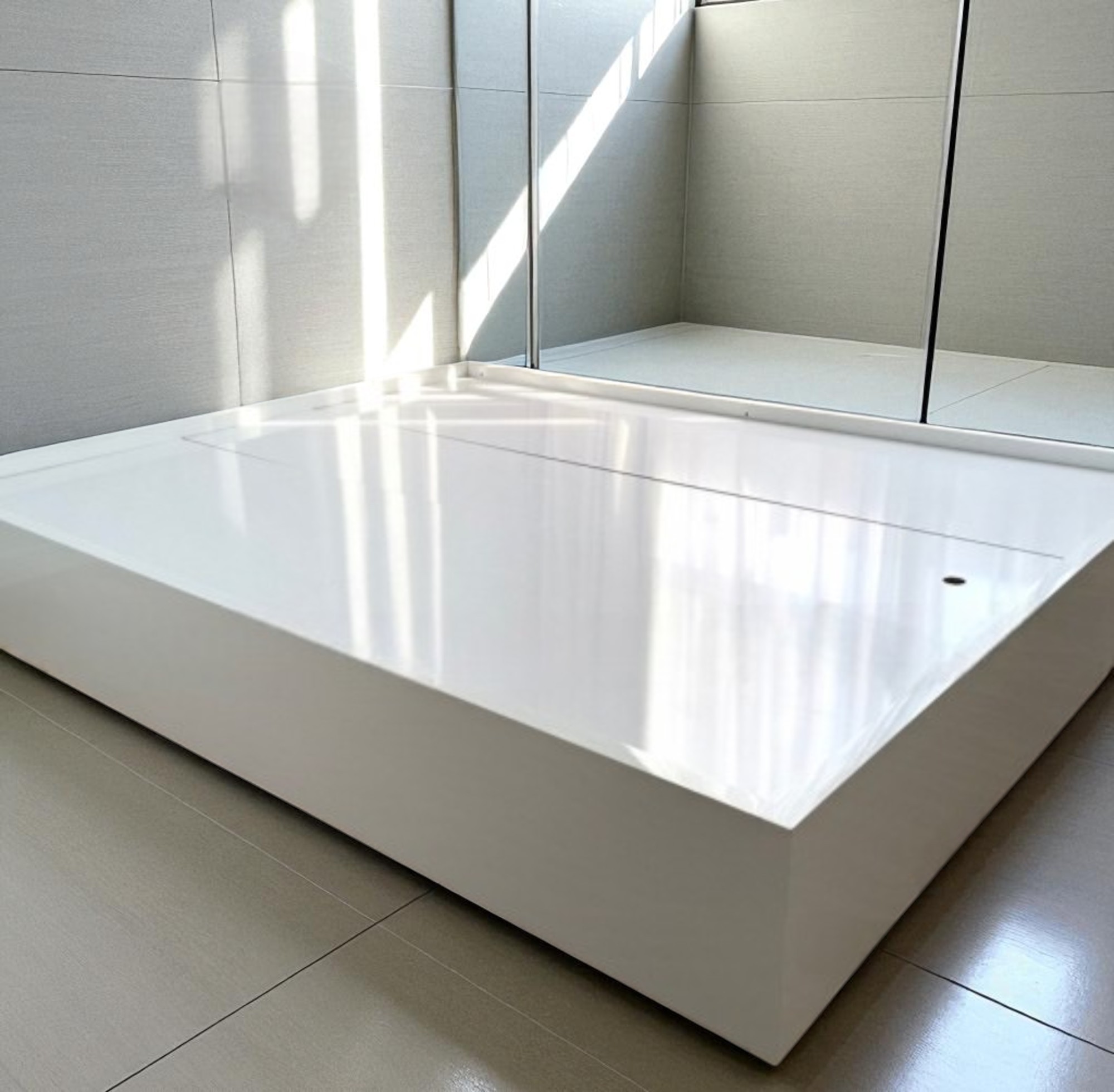 Giường ngủ hộp gỗ công nghiệp MDF GCN20 cao 30cm
