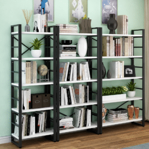 Kệ Để Sách Khung Sắt Mặt Gỗ Trang Trí Đẹp KSG250