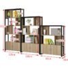 Kệ Sách Khung Sắt Đợt Gỗ Trang Trí KSG266 – Hiện Đại, Bền Đẹp
