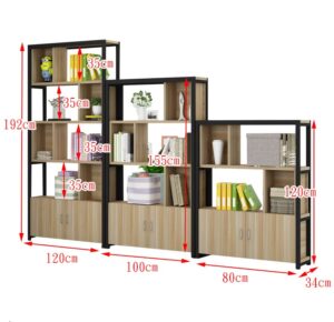 Kệ Sách Khung Sắt Đợt Gỗ Trang Trí KSG266 – Hiện Đại, Bền Đẹp